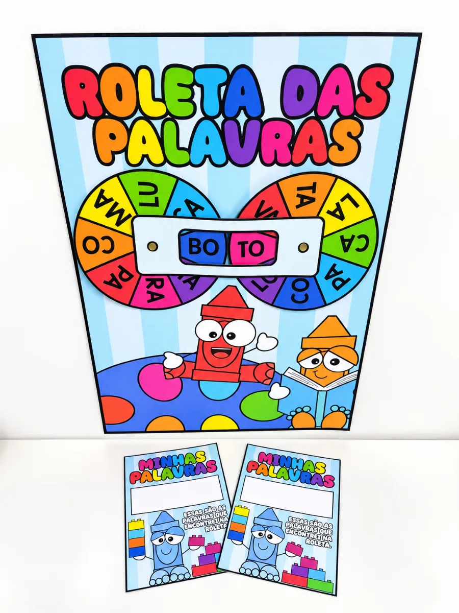 Roleta das Palavras – Atividade de Alfabetização — Atividades para 1º ano: Uma proposta que estimula leitura, escrita,…
