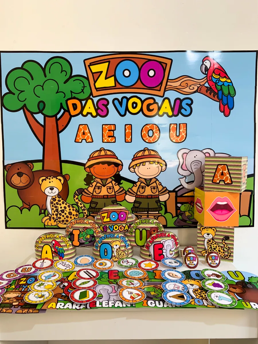 Zoo das Vogais — amostra 5: Um material lindo, completo e preparado com muito carinho para trabalhar o conteúdo com as…