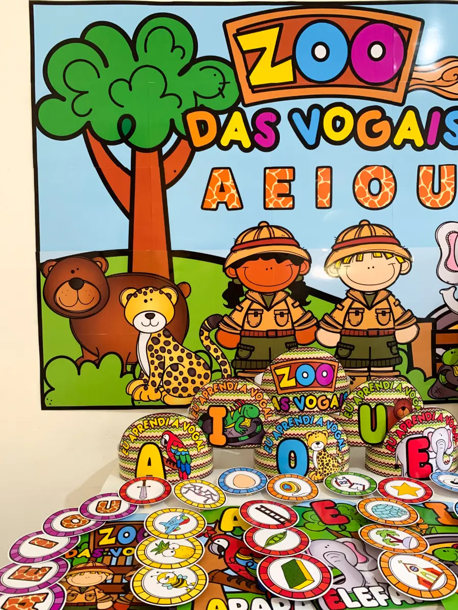 Zoo das Vogais — amostra 6: Um material lindo, completo e preparado com muito carinho para trabalhar o conteúdo com as…