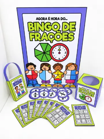 Bingo de Frações | Jogo de Matemática para Ensino Fundamental — capa do material