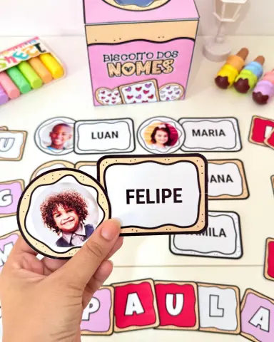 Biscoito dos Nomes Atividade Nome Próprio na Educação Infantil — capa do material