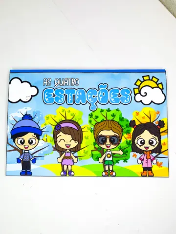 Livro 3D As Quatro Estações – Atividade para Educação Infantil — capa do material